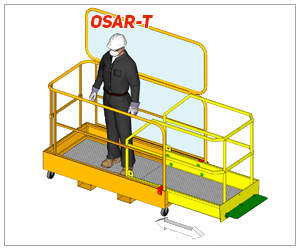 Рабочая раздвижная платформа для погрузчика/ричтрака OSAR-T