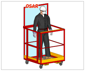 Монтажная платформа для погрузчика OSAR (для подъема людей)