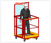 Монтажная платформа для погрузчика OSAR (для подъема людей)