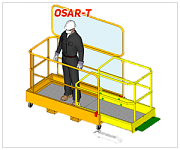 Рабочая раздвижная платформа для погрузчика/ричтрака OSAR-T